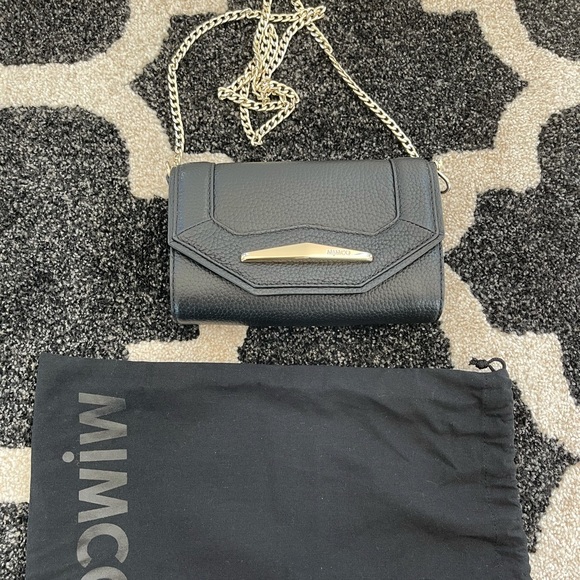 Black Mimco Leather Shoulder bag with dust bag - Picture 7 of 11
